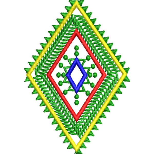 Blouse Design No :MSM - 787 - Border With Butta, Pot Neck