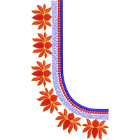 Blouse Design No :MSM - 795 - Simple Border, U Shape