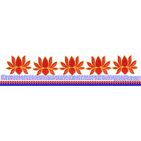 Blouse Design No :MSM - 795 - Simple Border, U Shape