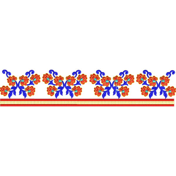 Blouse Design No :MSM - 804 - Simple Border, U Shape