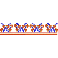 Blouse Design No :MSM - 804 - Simple Border, U Shape