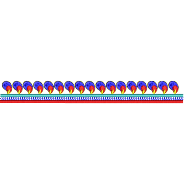 Blouse Design No :MSM - 831 - Simple Border, U Shape