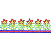 Blouse Design No :MSM - 841 - Simple Border, U Shape