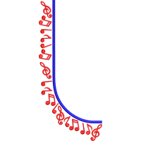 Blouse Design No :MSM - 853 - Simple Border, Pot Neck