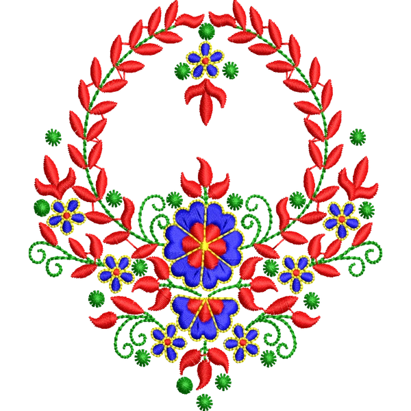 Blouse Design No :MSM - 859 - Butta, Boat Neck