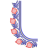 Blouse Design No :MSM - 862 - Simple Border, Pot Neck