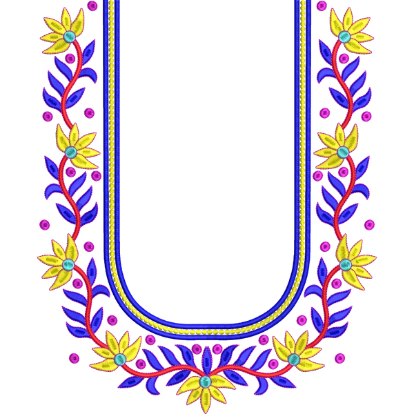 Blouse Design No :MSM - 865 - Full Sleeve, U Shape