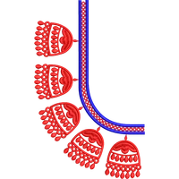 Blouse Design No :MSM - 879 - Simple Border, U Shape