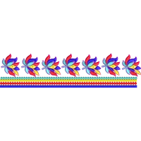 Blouse Design No :MSM - 883 - Simple Border, U Shape