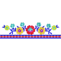 Blouse Design No :MSM - 885 - Simple Border, U Shape