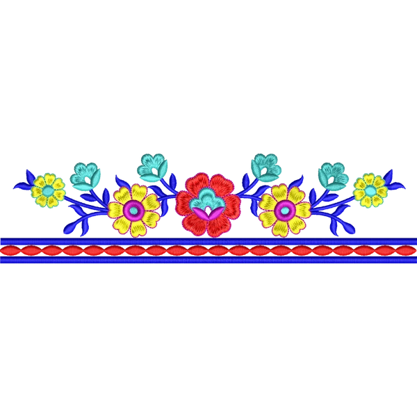 Blouse Design No :MSM - 885 - Simple Border, U Shape