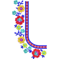 Blouse Design No :MSM - 885 - Simple Border, U Shape
