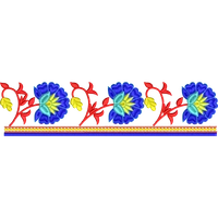 Blouse Design No :MSM - 896 - Simple Border, U Shape