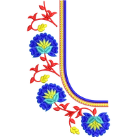Blouse Design No :MSM - 896 - Simple Border, U Shape