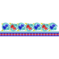 Blouse Design No :MSM - 902 - Simple Border, U Shape