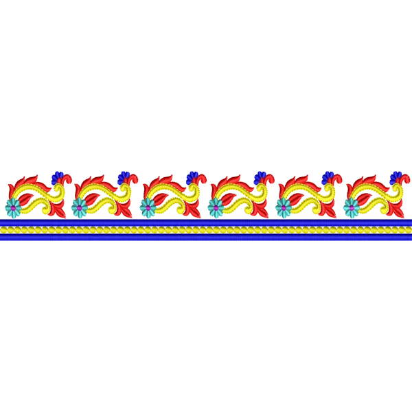 Blouse Design No :MSM - 910 - Simple Border, U Shape