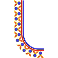 Blouse Design No :MSM - 917 - Simple Border, U Shape