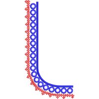 Blouse Design No :MSM - 918 - Simple Border, U Shape