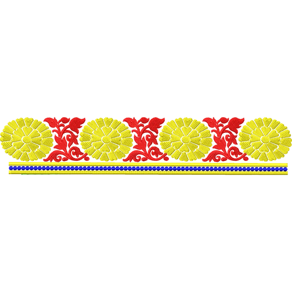 Blouse Design No :MSM - 923 - Simple Border, U Shape