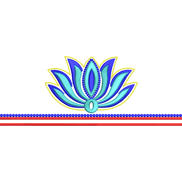 Blouse Design No :MSM - 933 - Simple Border, U Shape