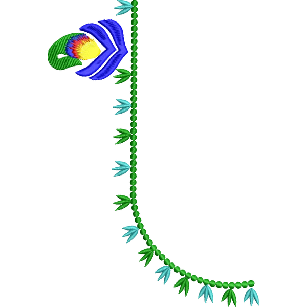 Blouse Design No :MSM - 934 - Butta, U Shape