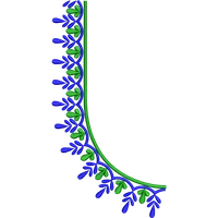 Blouse Design No :MSM - 938 - Simple Border, U Shape