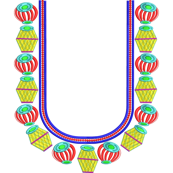Blouse Design No :MSM - 939 - Butta, U Shape