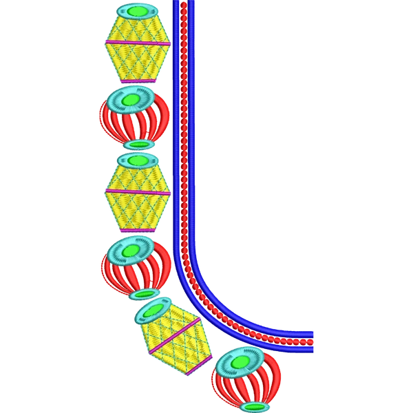 Blouse Design No :MSM - 939 - Butta, U Shape