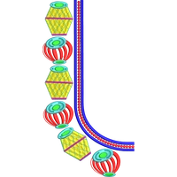Blouse Design No :MSM - 939 - Butta, U Shape