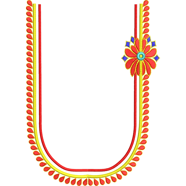 Blouse Design No :MSM - 941 - Butta, U Shape