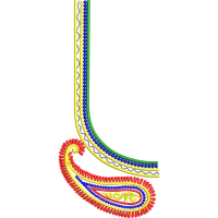 Blouse Design No :MSM - 945 - Butta, U Shape