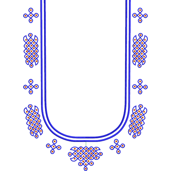 Blouse Design No :MSM - 952 - Butta, U Shape