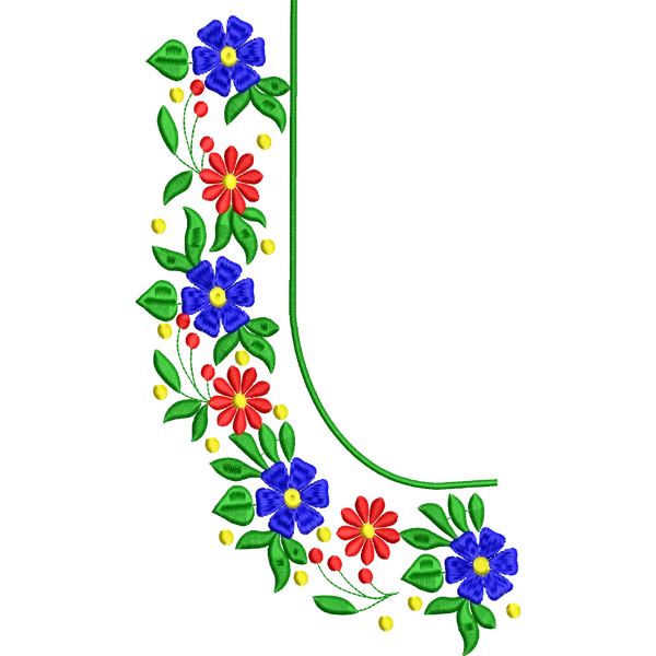 Blouse Design No :MSM - 959 - Simple Border, U Shape