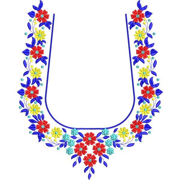 Blouse Design No :MSM - 959 - Simple Border, U Shape