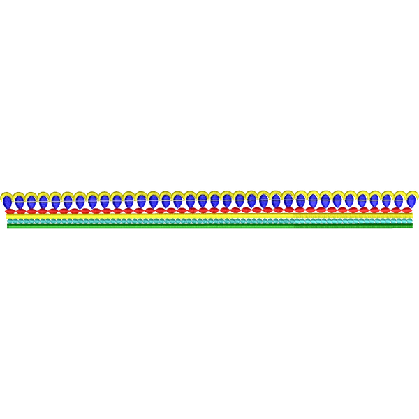 Blouse Design No :MSM - 960 - Simple Border, U Shape