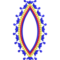 Blouse Design No :MSM - 968 - Butta, Boat Neck