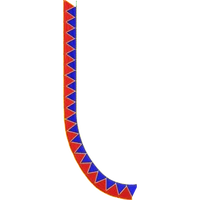 Blouse Design No :MSM - 972 - Simple Border, U Shape