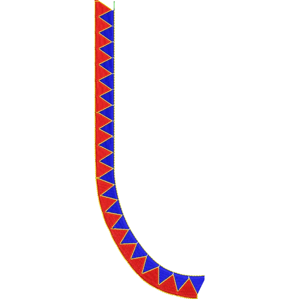 Blouse Design No :MSM - 972 - Simple Border, U Shape