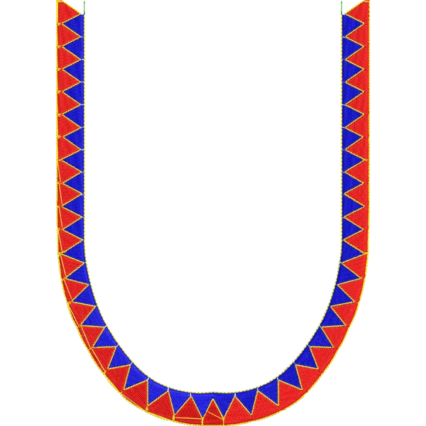 Blouse Design No :MSM - 972 - Simple Border, U Shape