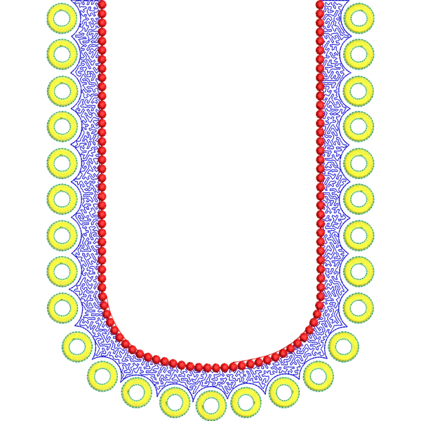 Blouse Design No :MSM - 975 - Butta, U Shape