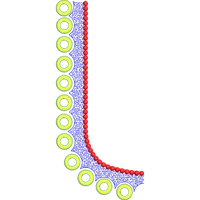 Blouse Design No :MSM - 975 - Butta, U Shape