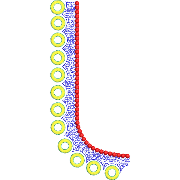 Blouse Design No :MSM - 975 - Butta, U Shape