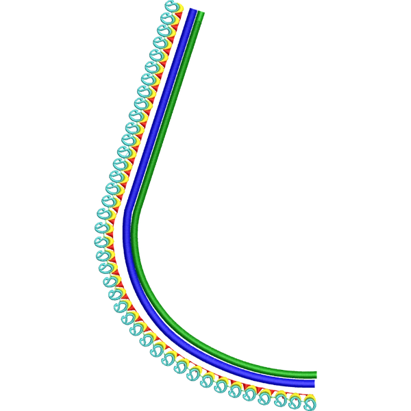 Blouse Design No :MSM - 977 - Butta, U Shape