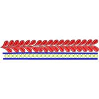 Blouse Design No :MSM - 978 - Simple Border, U Shape