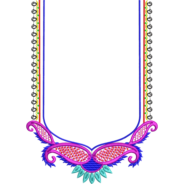 Blouse Design No :MSM - 979 - Simple Border, U Shape