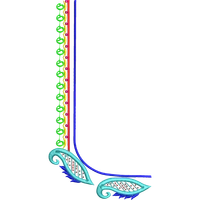 Blouse Design No :MSM - 979 - Simple Border, U Shape