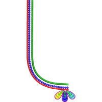 Blouse Design No :MSM - 985 - Simple Border, Pot Neck