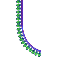 Blouse Design No : MSM-108 - U Shape, Simple Border