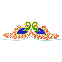 Blouse Design No : MSM-125 - Simple Border, Sweat Heart