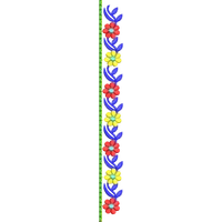 Blouse Design No : MSM-112 - Simple Border, U Shape